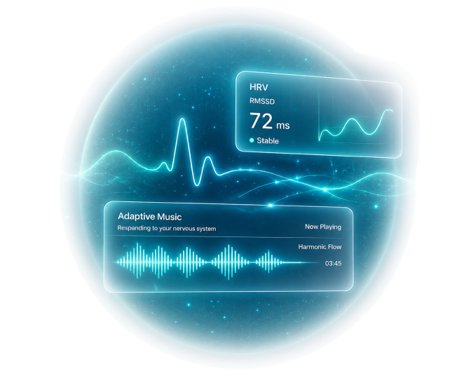 Illustration representing anxiety as a physiological signal